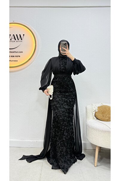 waw tesettür Rossa Tesettür Abiye Elbise