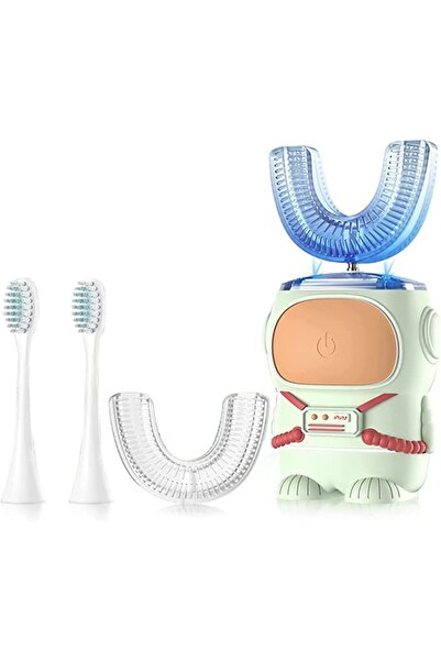 Arabest فرشاة أسنان كهربائية للأطفال على شكل حرف U تعمل بالموجات فوق الصوتية،...