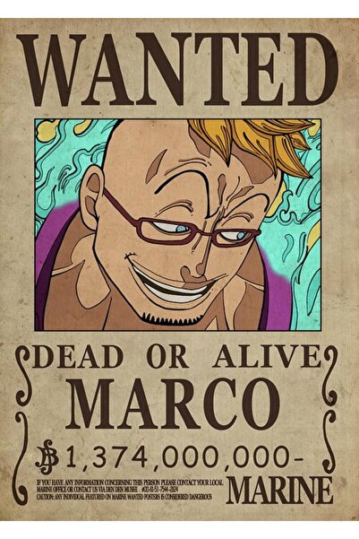 512 STORE One Piece Wanted Poster Çerçevesiz Kuşe Kağıt Poster Anime Serisi F...