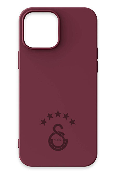 Galatasaray iPhone 13 Pro Max Uyumlu 5 Yıldız Bordo Silikon Lisanslı Telefon ...