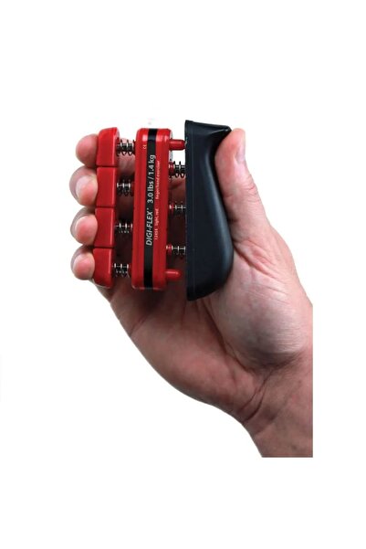 FİZYOPOL Max Flex, Kırmızı Digiflex El Parmak Kuvvetlendirici, Orta Direnç Yay