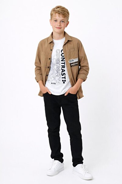 BABALİ Set de cămașă sezonieră din 3 piese pentru băieți – Combinație casual ...