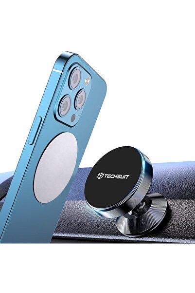 Techsuit TinyGrip Magnetic Support for Office and Car - Black