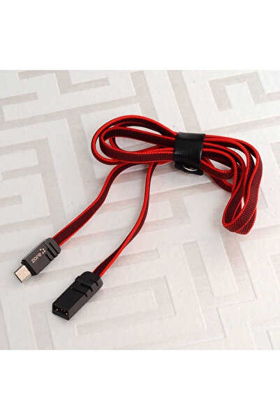 FLAMENKO Red Mest Micro USB Cable 1M-Flmk