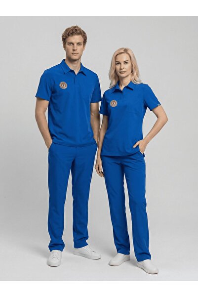 Dr. Mitra زي موظفي التنظيف |   الزي الموحد الأزرق المبهر للجنسين يتوافق مع ال...