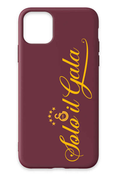 Galatasaray iPhone 11 Pro Compatible Solo Il Gala Burgundy Silicone Licensed ...