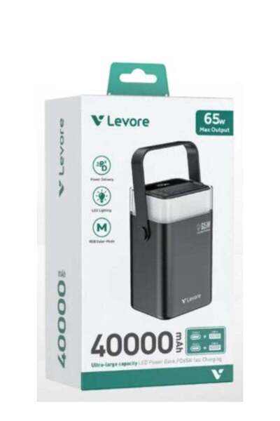 Levore 40000 mah PD 65W Fast charging Portable Power bank