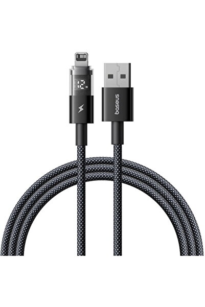 Baseus Data Cable with Digital Display, USB to Lightning, 2.4A, 2m - Cosmic B...