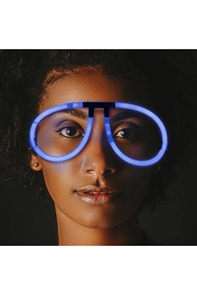 OEM Ochelari de petrecere fluorescenti din plastic, albastri