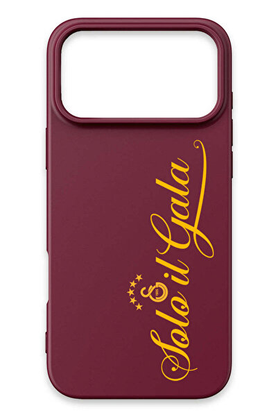Galatasaray iPhone 17 Pro Uyumlu Solo il Gala Bordo Silikon Lisanslı Telefon ...