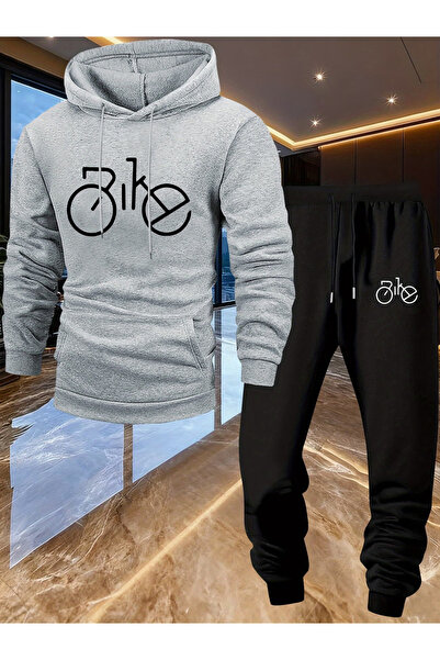 bellanova Sila Trend Ultra Warm 3 Threaded Yarn Unisex Hoodie Set