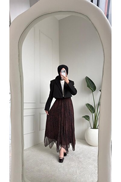 Quen Patterned Chiffon Skirt