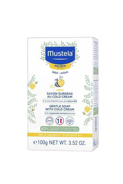 Mustela Gentle and Organic Baby Soap with Cold Cream - 100g