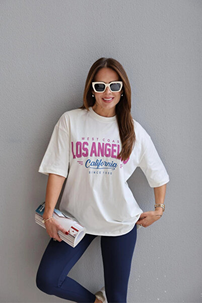 Purple by Banu Ecru Printed Tshirt