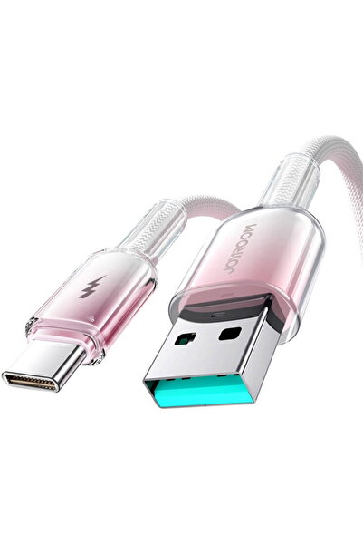 Joyroom Cablu USB-A la USB-C S-A42 3A 1.2m Alb