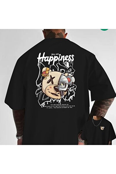EFFRENATU Tricou unisex cu imprimeu text – Guler rotund, mânecă scurtă, casual
