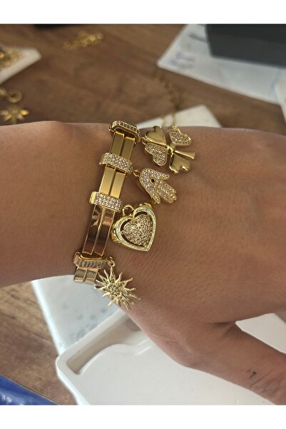 mibrillo Kuyumcu model taşlı Ajda charmı(kolye ucu olarak kullanılabilir)