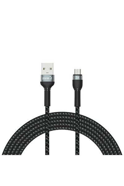 FLAMENKO Black Shira Series Micro USB Cable 3 Meters-Flmk