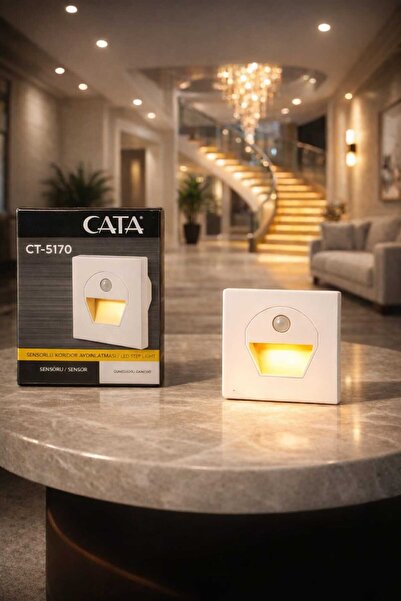 ACIOĞLU PARAKENDE Cata 1W 3200K Kendinden Sensörlü LED Koridor Aydınlatması –...
