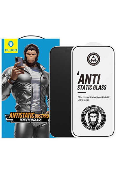 Other Folie pentru iPhone 16 Pro Max - Blueo Anti-Static HD Glass - Black
