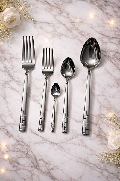 Aslan Lizbon 60 Parça Büyük Aile Çatal Kaşık Takımı