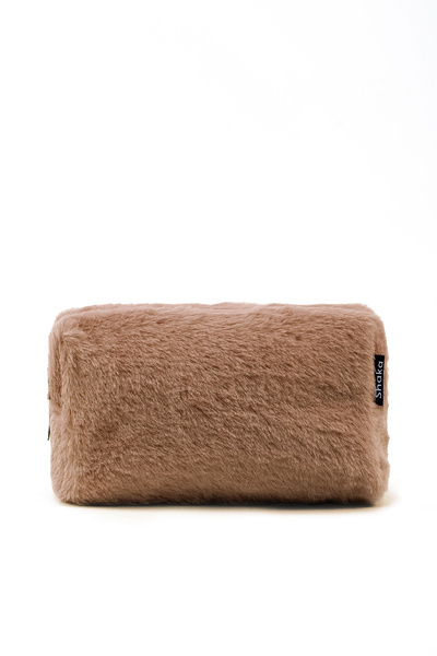 SHAKA Mink Shk244 Plush Fabric, Single Compartment with Zipper, Travel and Ma...