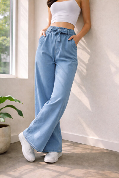 Kirazgym Elastic Pocket Jeans - Ice Blue