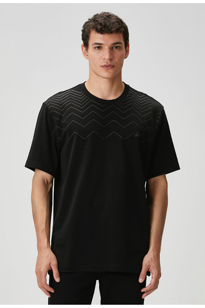 Beymen Collection Relax Fit Beyaz Logo Nakışlı T-shirt