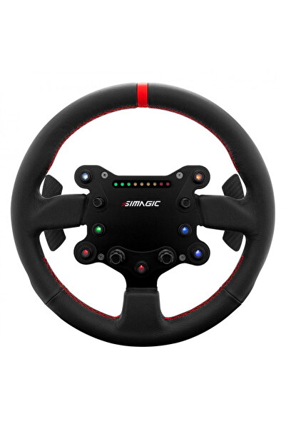 SİMAGİC GTS Leather Steering Wheel 325mm Quick Release Motorsport Compatible ...