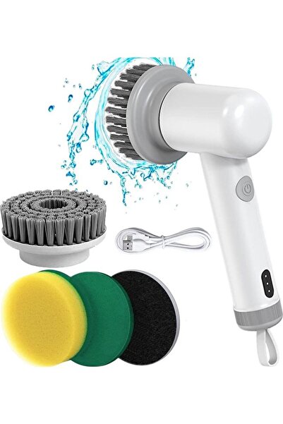 Arabest Electric Cleaning Brush, 2 Rotating Speeds, 4 Replaceable Brush Heads...