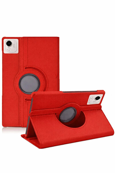 POYRAZ MARKET Newface Huawei Honor Pad X9A 360 Tablet Leather Case - Red