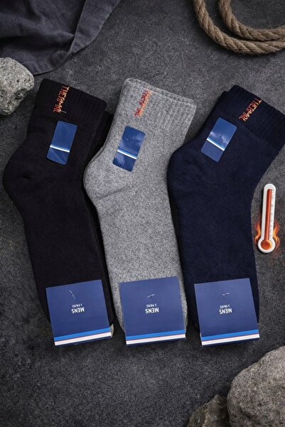 Valmira Erkek Kışlık Termal Havlu Patik Çorap – Soğuğa Dayanıklı, Yumuşak Dok...