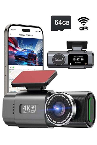 Arabest 4K 1080p HD Dash Cam,WiFi Dash Camera for Cars, 160° Wide Angle, 24H ...