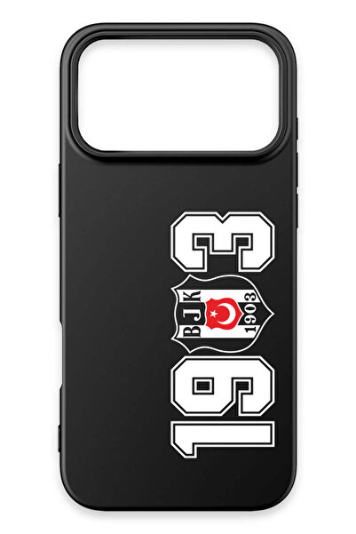 Beşiktaş iPhone 17 Pro Uyumlu 1903 Siyah Silikon Lisanslı Telefon Kılıfı
