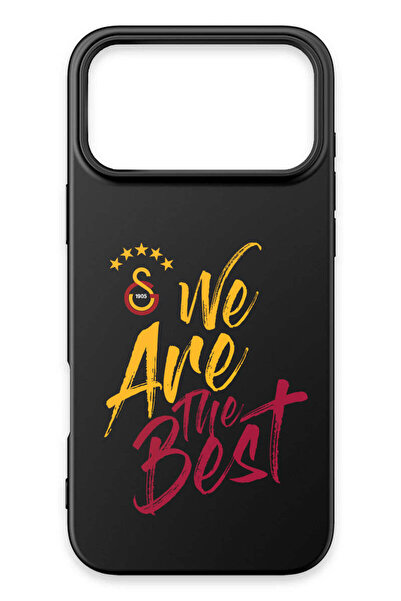 Galatasaray iPhone 17 Pro Max Uyumlu We Are The Best Siyah Silikon Lisanslı T...