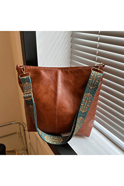 PriStyle Γυναικεία τσάντα χιαστί, Premium Eco-Leather, ρυθμιζόμενος ιμάντας, ...