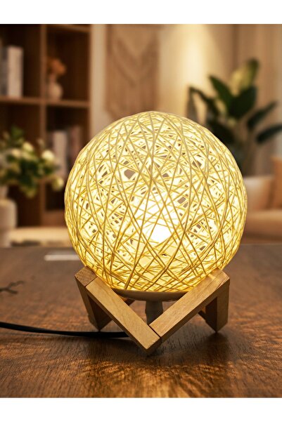 Nisf Alqamar مصباح طاولة (ابجورة) مودرن - مثالي لغرفة النوم والمكتب -