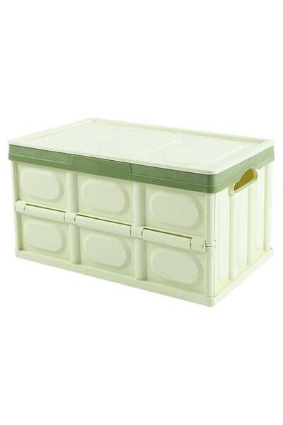 Arabest Plastic Collapsible Storage Crate, with Detachable Wheels Large Capac...