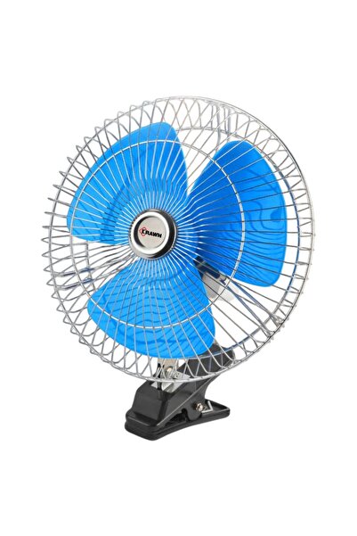 KRAWN 12V Portable Car Fan – High-Efficiency 12W Electric Cooling Fan – KW-41055