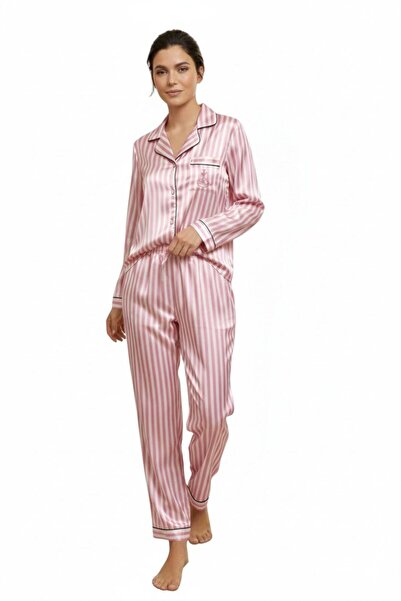 m mlinda Σετ πιτζάμες από σατέν