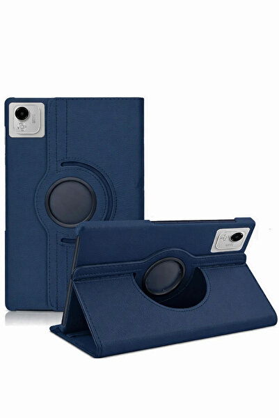 POYRAZ MARKET Newface Huawei Honor Pad X9A 360 Tablet Leather Case - Navy Blue