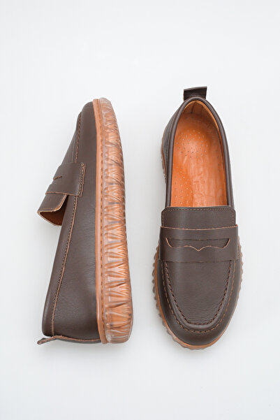 DELSOLERA Women's Genuine Leather Flat Loafer Orthopedic Sole Comfortable Cas...