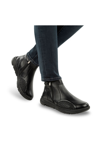 Muya Helix 322919-001 Ghete pentru bărbați din piele ortopedică cu pernuțe pe...