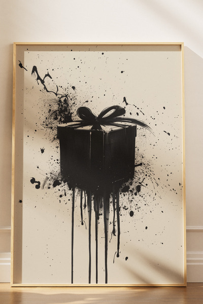 Yoko Home Wooden Framed Monochrome Series Gift Package Themed Painting, Livin...