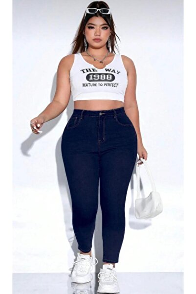 LA TUBA New Season Big Size Shape-Up Power Lycra High Waist Tight-Leg Skinny ...