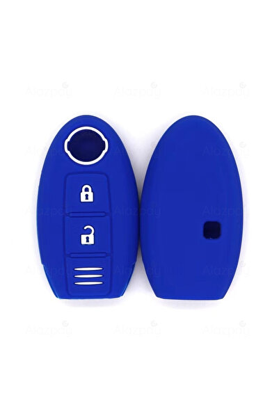 Alazpay غطاء مفتاح سيليكون لسيارات نيسان جوك، قاشقاي، إكس-تريل، ميكرا، بولسار...