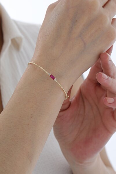 YAVUZ KUYUMCULUK 14 Ayar Altın Yakut Kelepçe