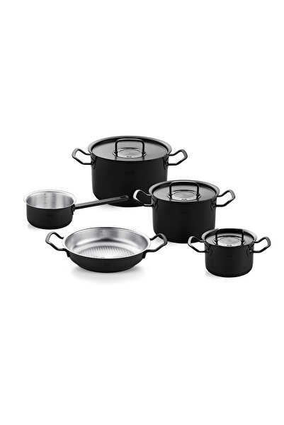 Fissler Original Profi Collection Shadow Line Cam Kapak 8 Parça Tencere Seti