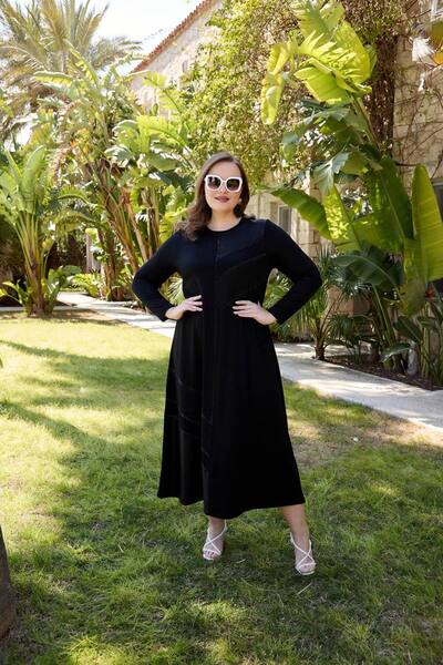 TUSSE فستان نسائي أنيق مطرز بالترتر والكريستال من الفيسكوز بلون واحد غير قابل...