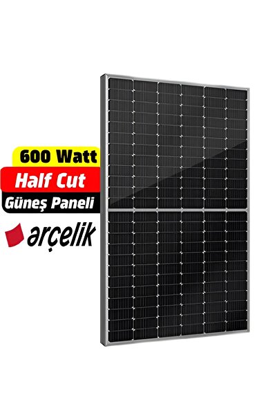 Arçelik (A-) 600 Watt 144 TopCon Cam-Cam Güneş Paneli 1 adet MC4 Konnektör Se...